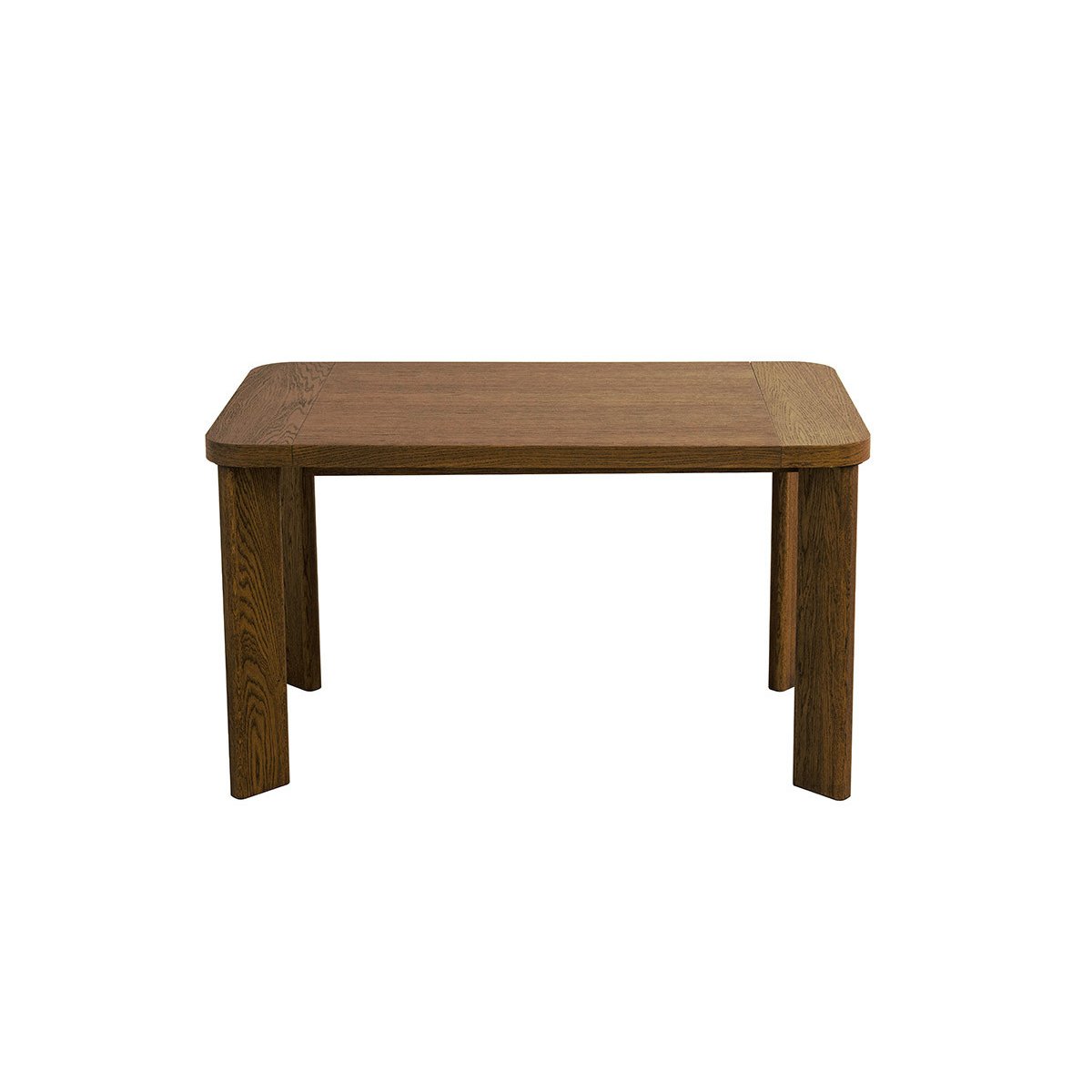 Table à manger extensible 150 à 210 cm LUMINY placage chêne massif marron foncé, BOBOCHIC