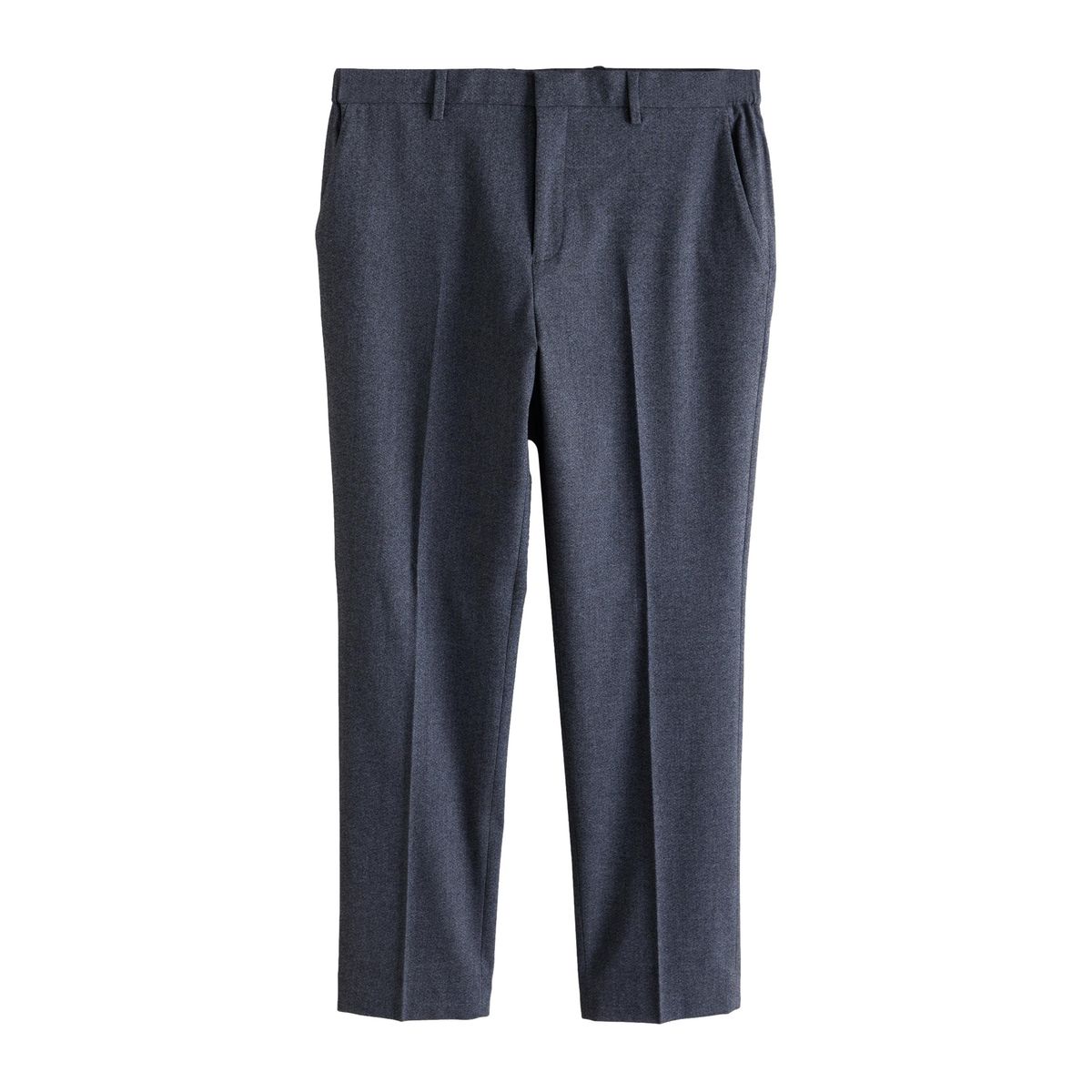 Pantalon de costume près du corps en flanelle bleu, NEXT