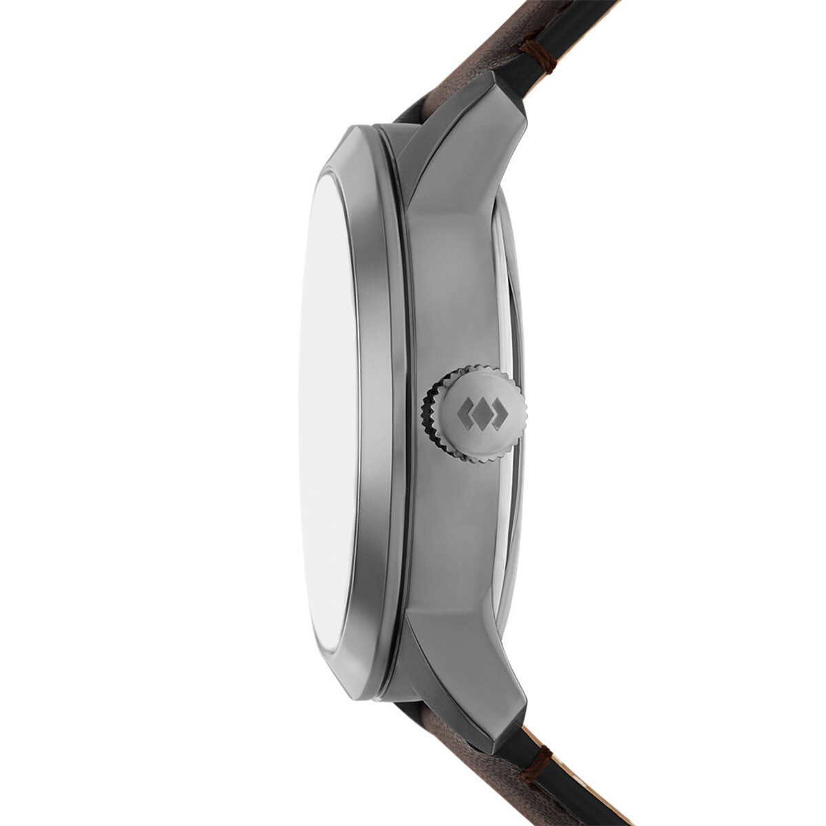 Montre Analogique Digital TOWNSMAN anthracite noir marron, FOSSIL