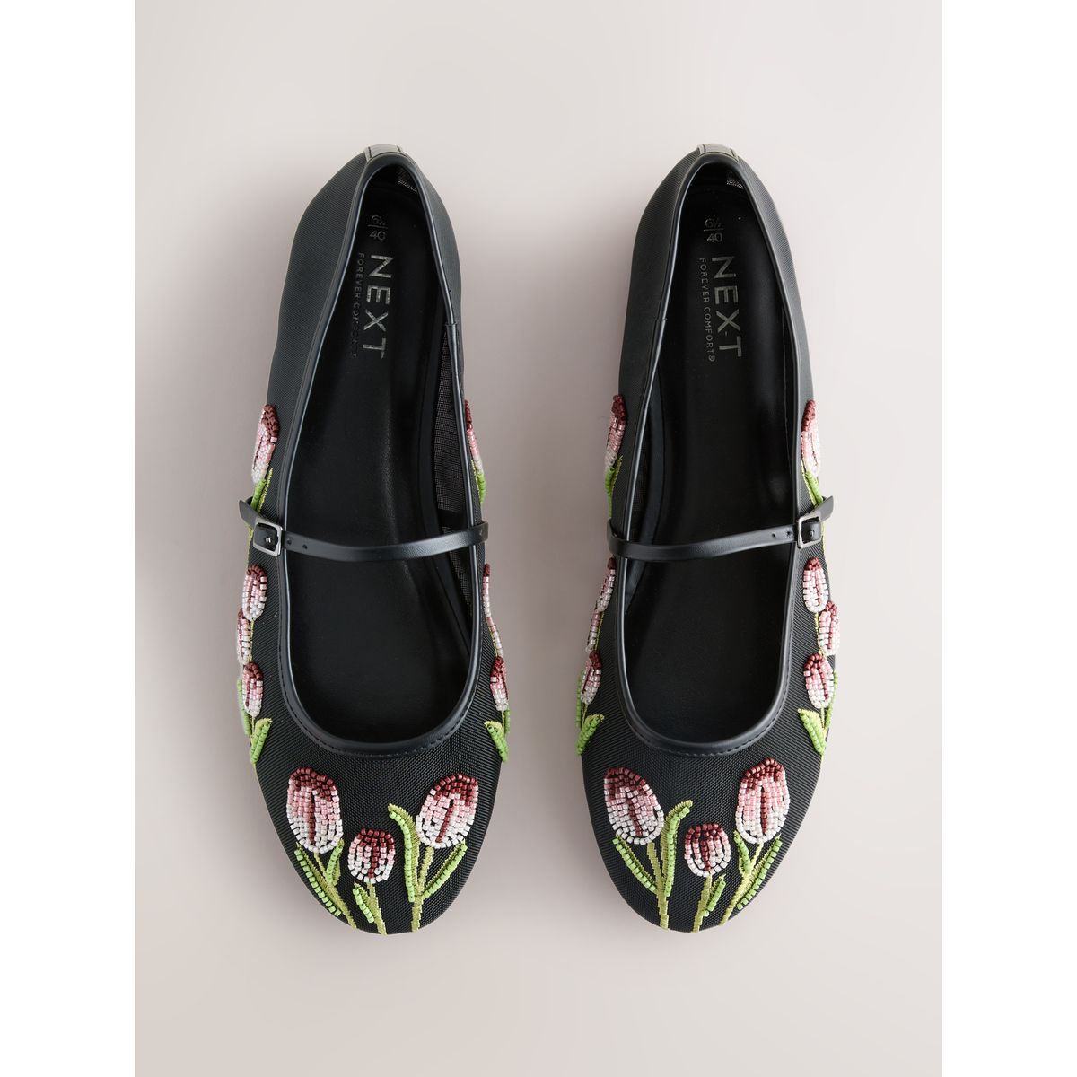Babies à tulipes en mesh forever comfort® noir, NEXT