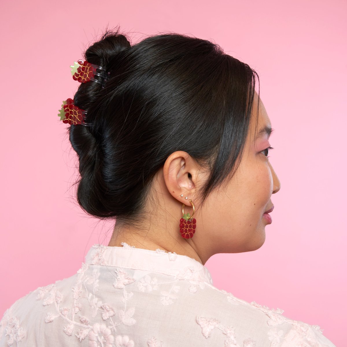 Boucles d'oreilles FRAMBOISE framboise, COUCOU SUZETTE
