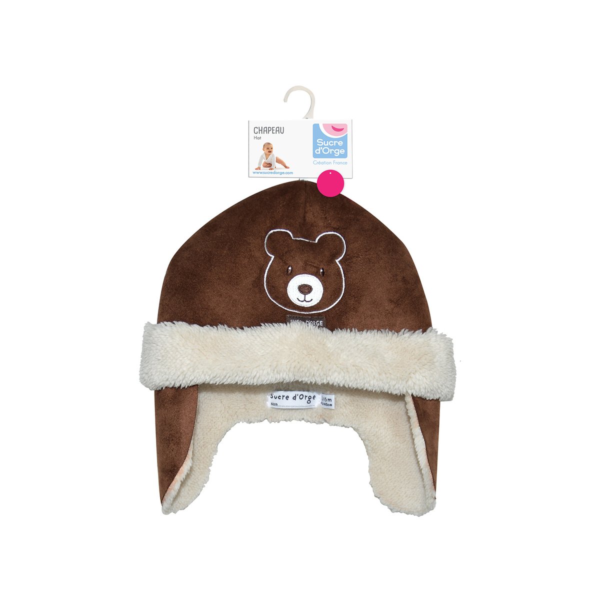 Bonnet bebe noelien marron, SUCRE D'ORGE
