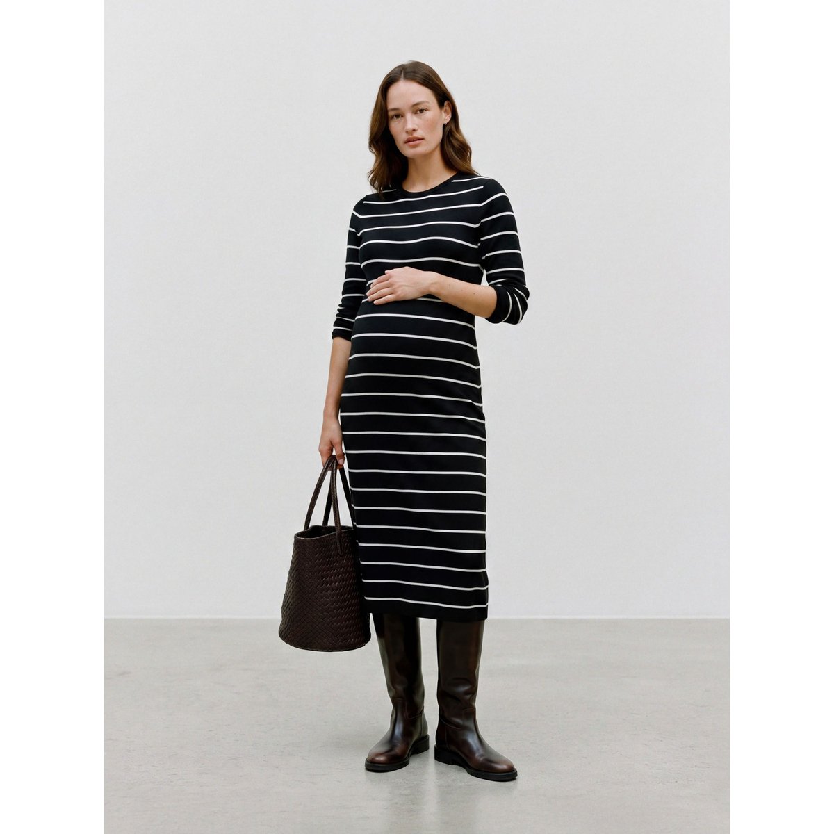 Robe En Maille black 1, MAMA LICIOUS
