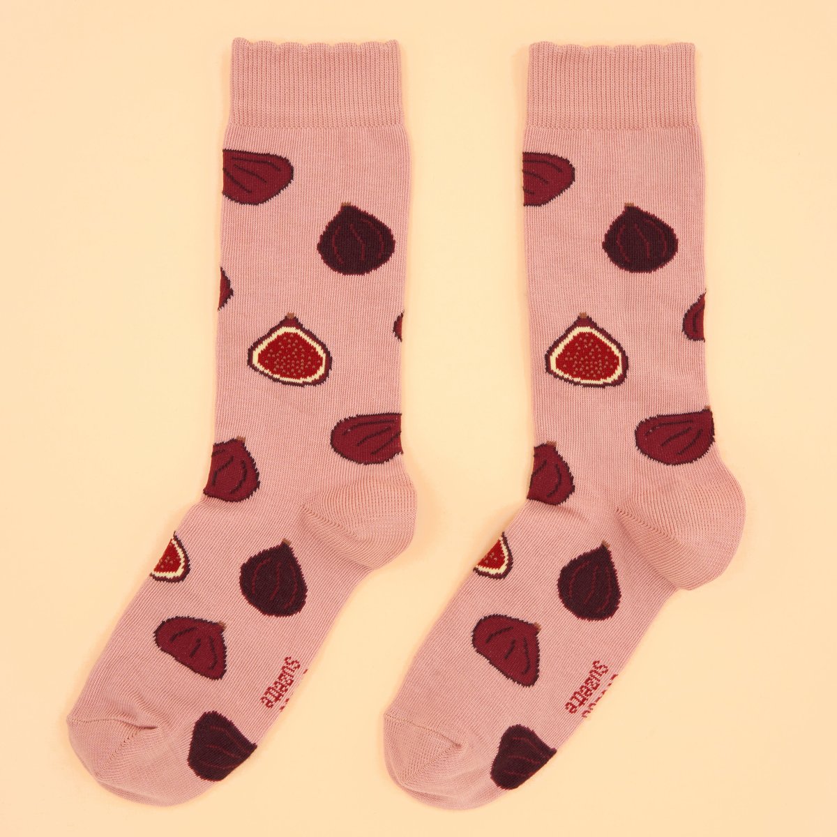 Chaussettes FIGUE vieux rose, COUCOU SUZETTE