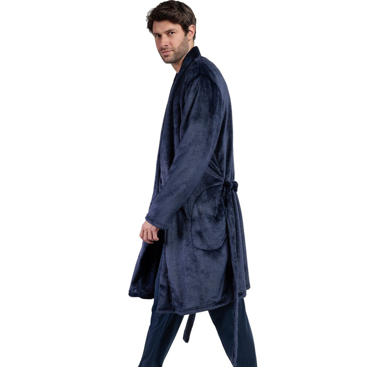 Robe de chambre Spiga Antonio Miro bleu, ADMAS