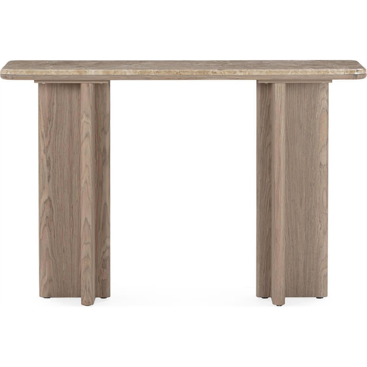 Console plateau en marbre, Style contemporain brun marbré, RECOLLECTION