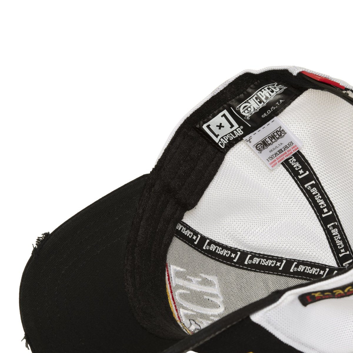 Casquette trucker One Piece noir/blanc/rouge/jaune, CAPSLAB
