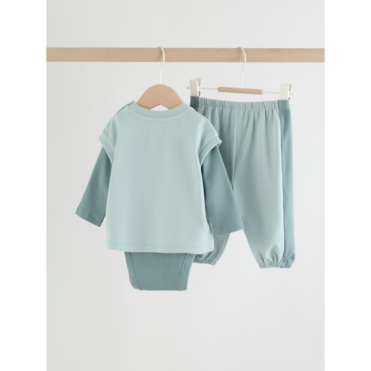 Sweat, body et jogging bébé, 3 pièces bleu, NEXT