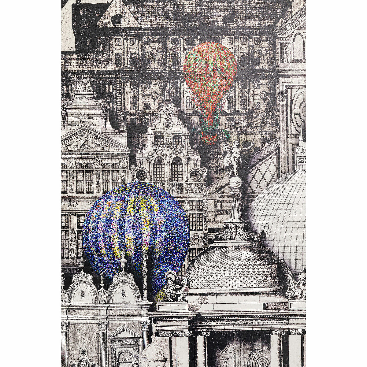 Tableau encadré Balloons 110x174cm doré, KARE DESIGN