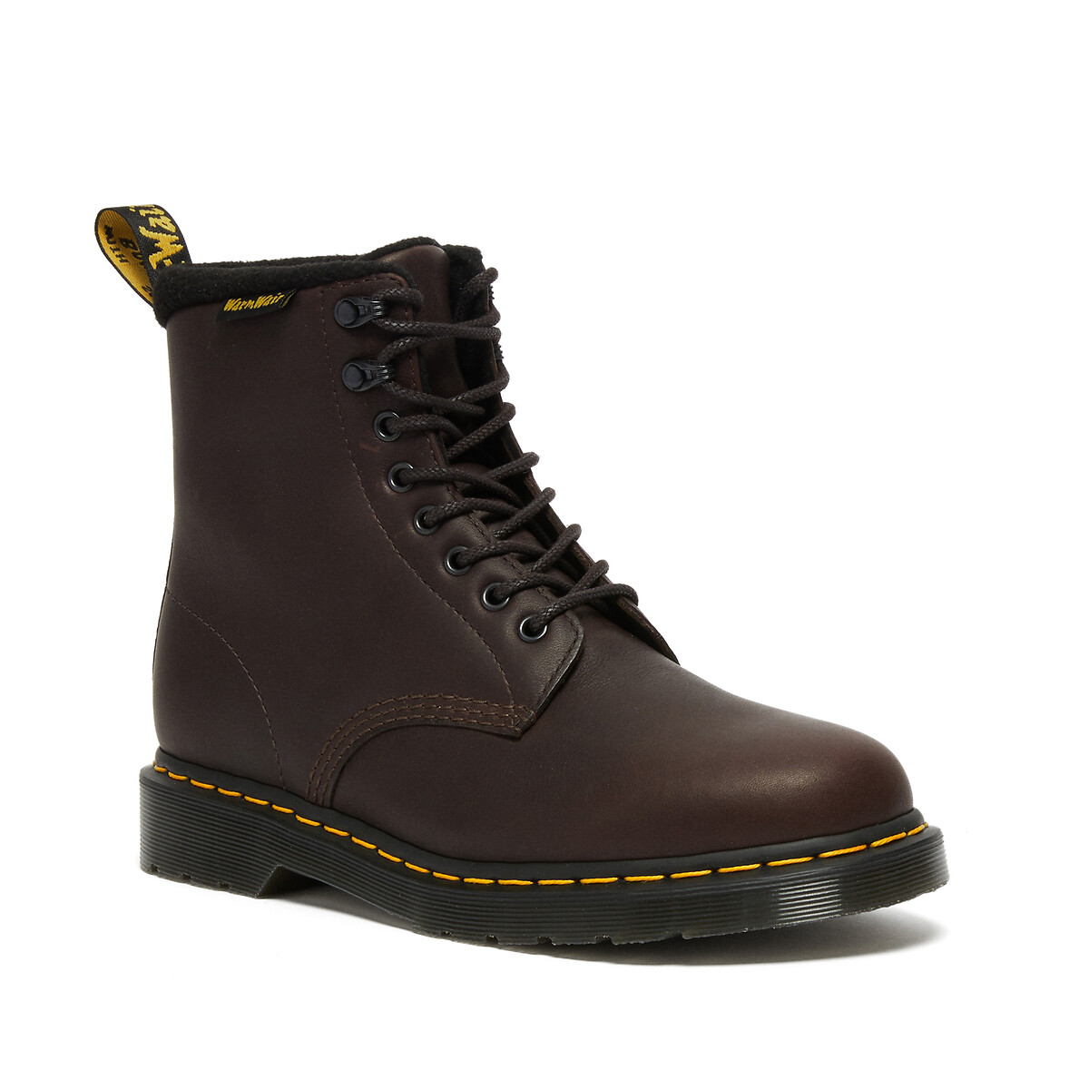 Botas em pele, 1460 Pascal WP castanho escuro, DR. MARTENS