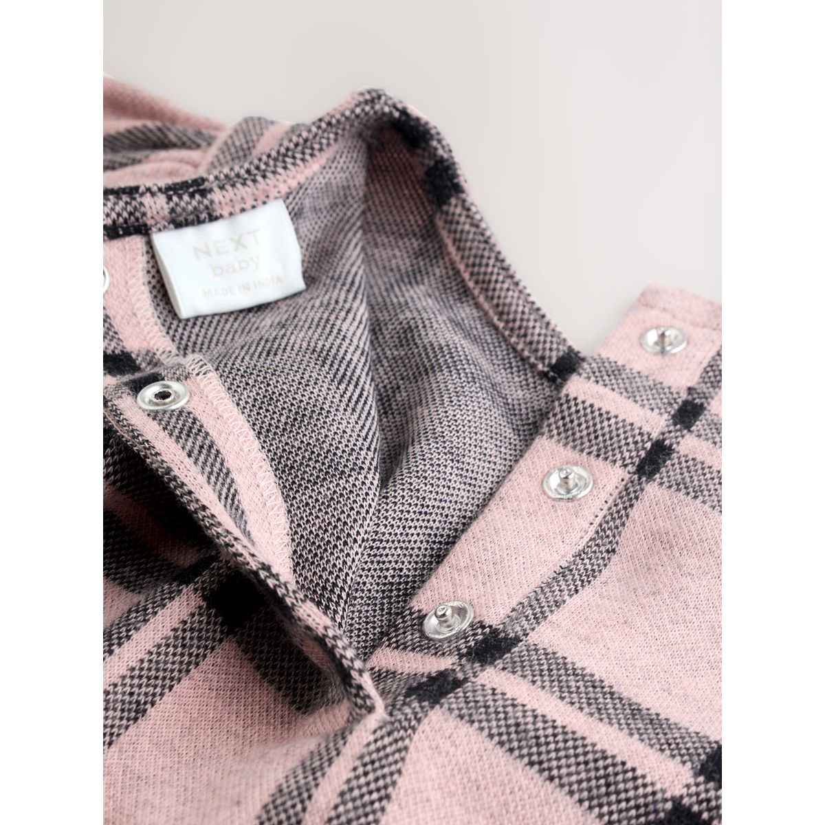 Robe manches longues et collants bébé rose à carreaux, NEXT