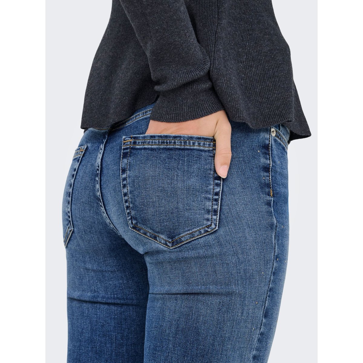 Jean Flared medium blue denim, ONLY