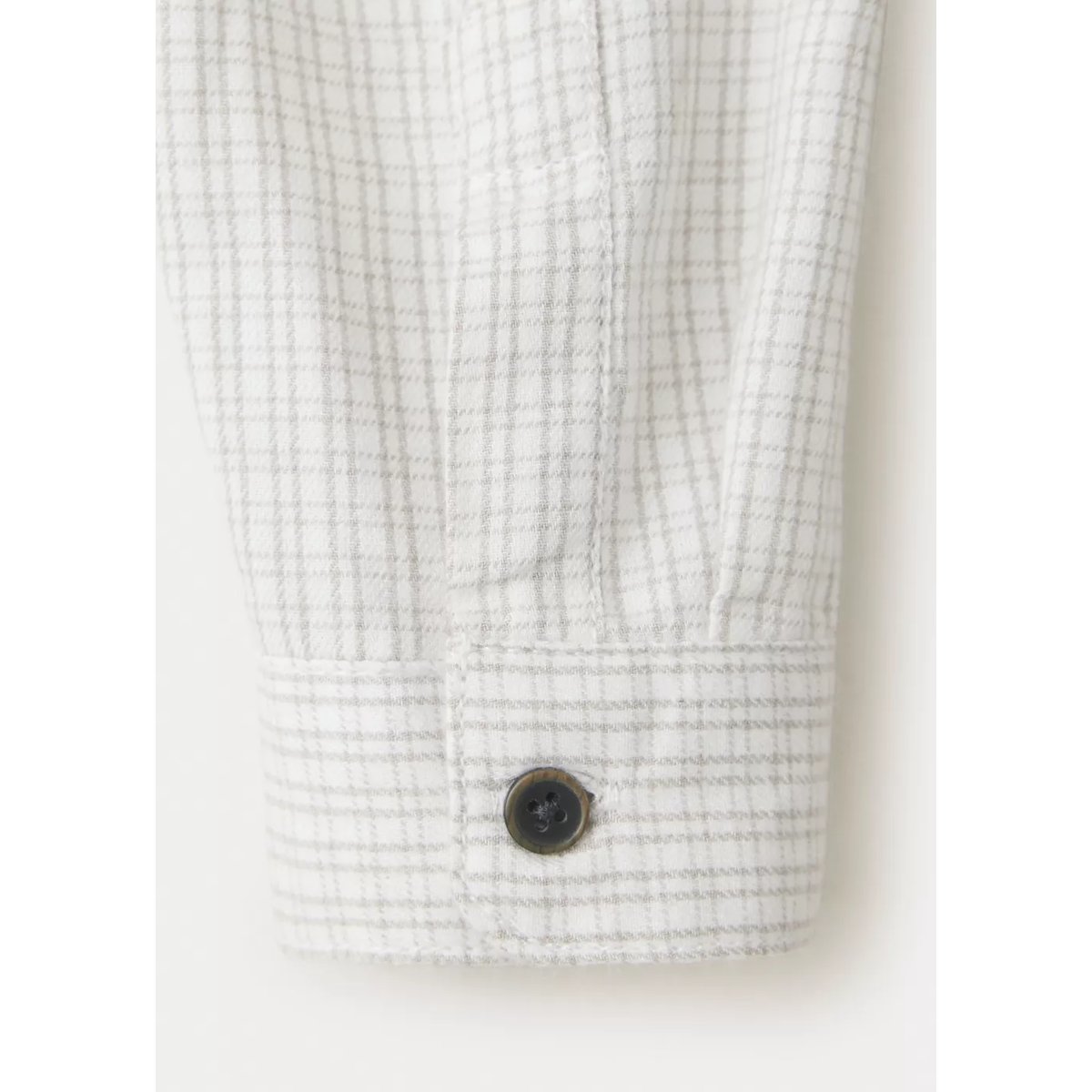 Chemise à carreaux boutons contrastants beige, MANGO BABY