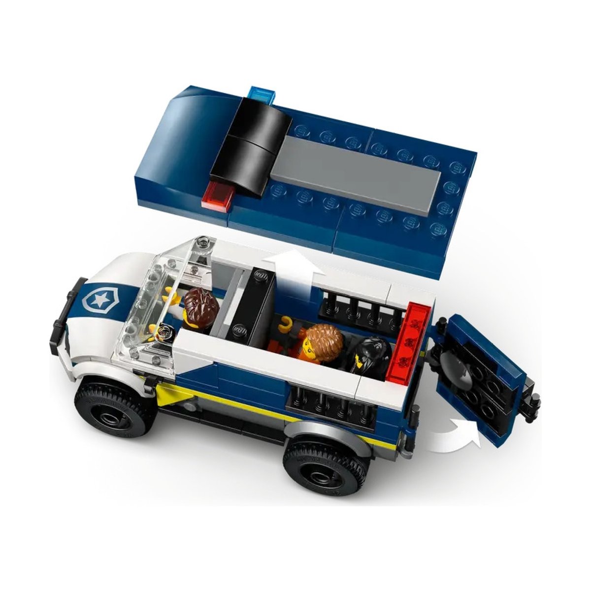 City Le fourgon pénitentiaire multicolore, LEGO