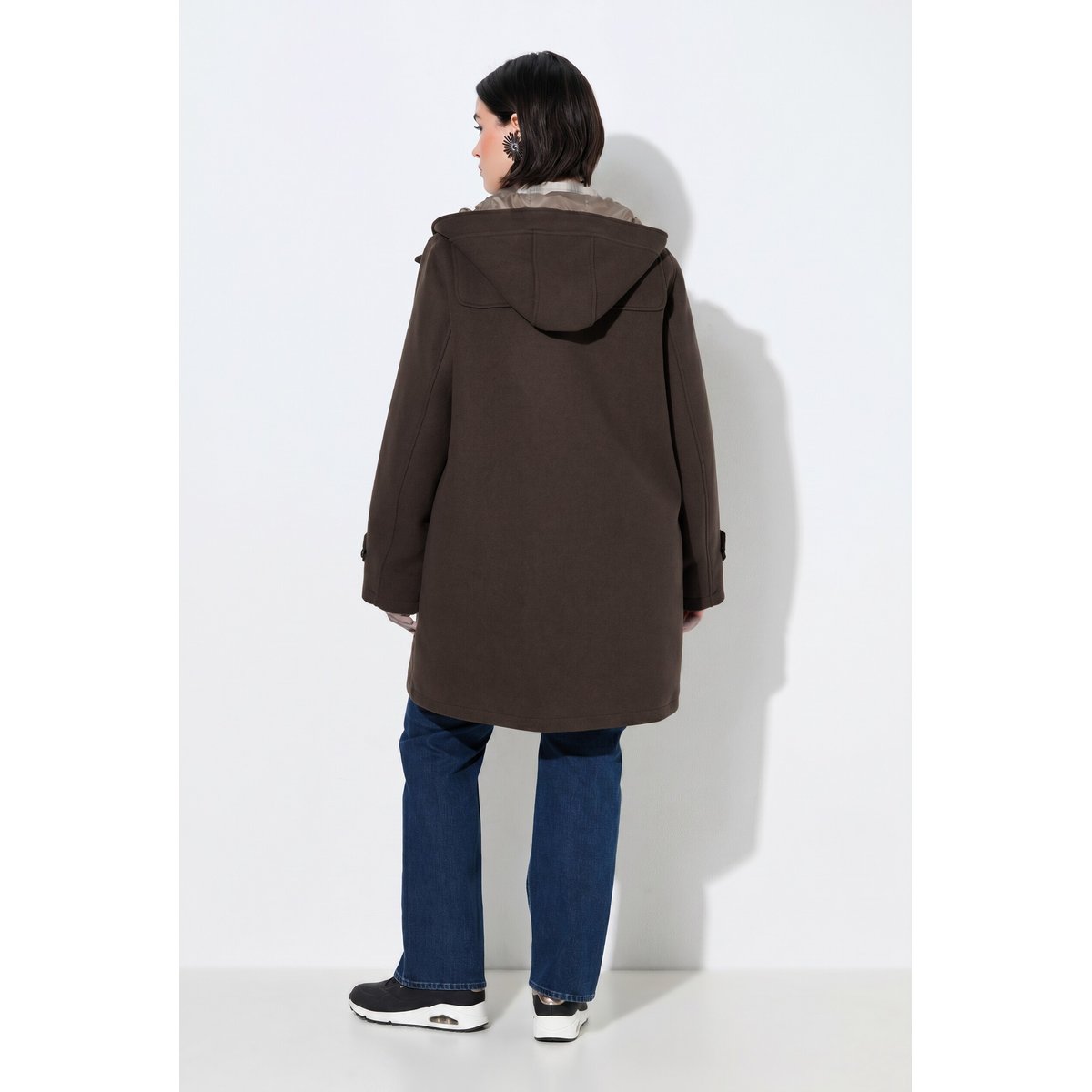 Duffle-coat, coupe évasée marron noisette, ULLA POPKEN