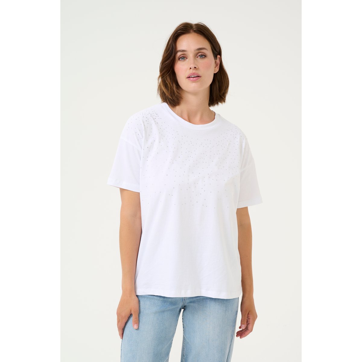 T-shirt blanc optical white, KAFFE