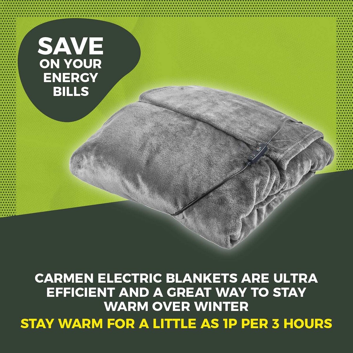 Heated Wearable Blanket - Grey grey, CARMEN