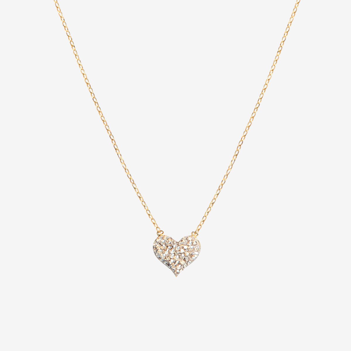 Collier doré jet heart - kuchi cristal beige, CAROLINE NAJMAN