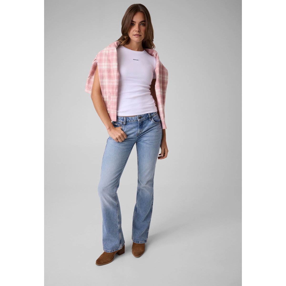 Logo Patch Haut blanc, GUESS