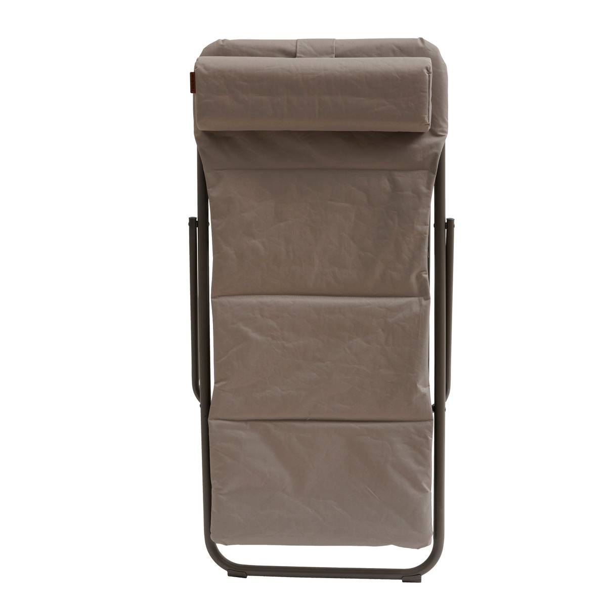 Chilienne de jardin pliante 4 positions avec repose-tête JUBBA noisette, HESPERIDE
