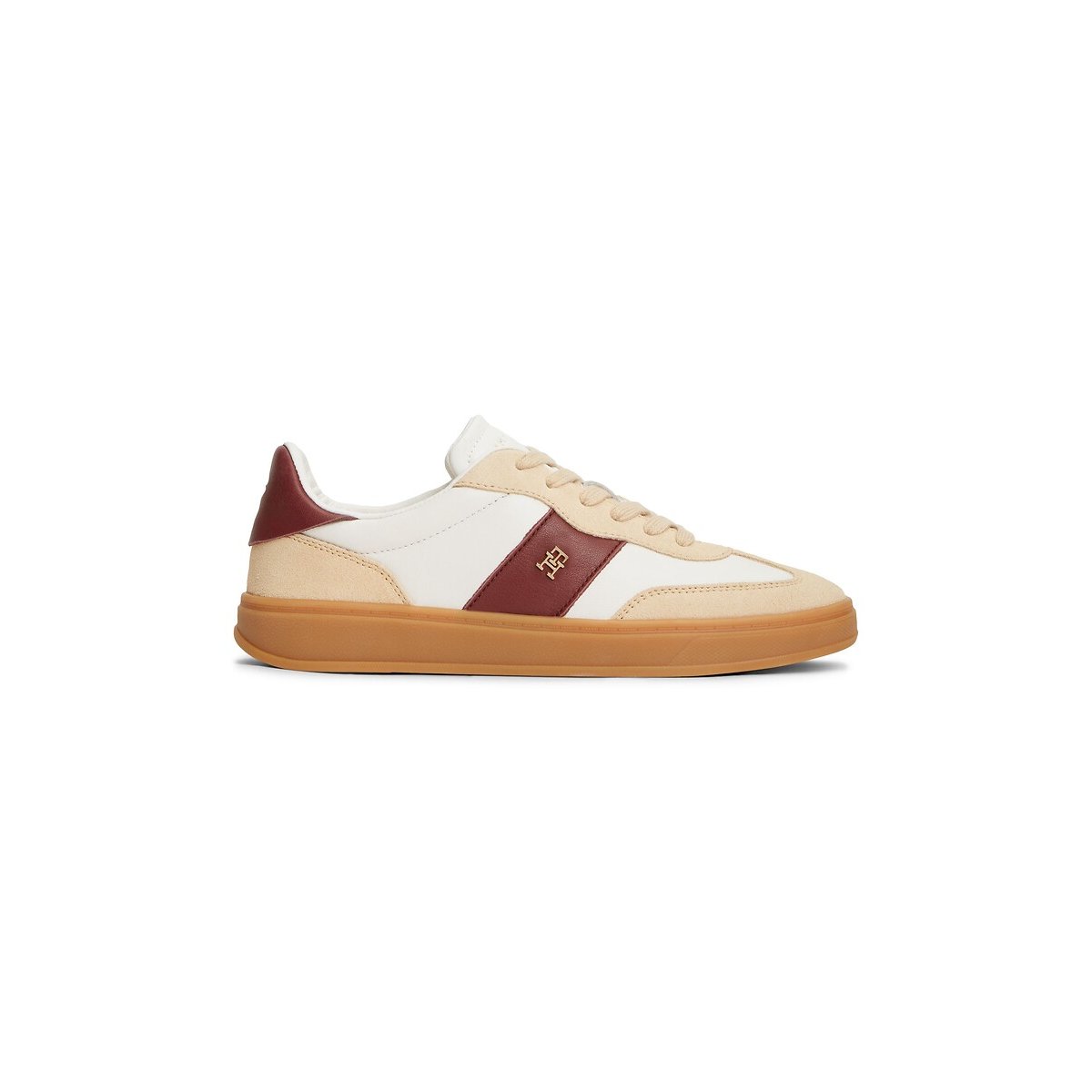 Baskets en cuir PREMIUM HERITAGE blanc/marron, TOMMY JEANS