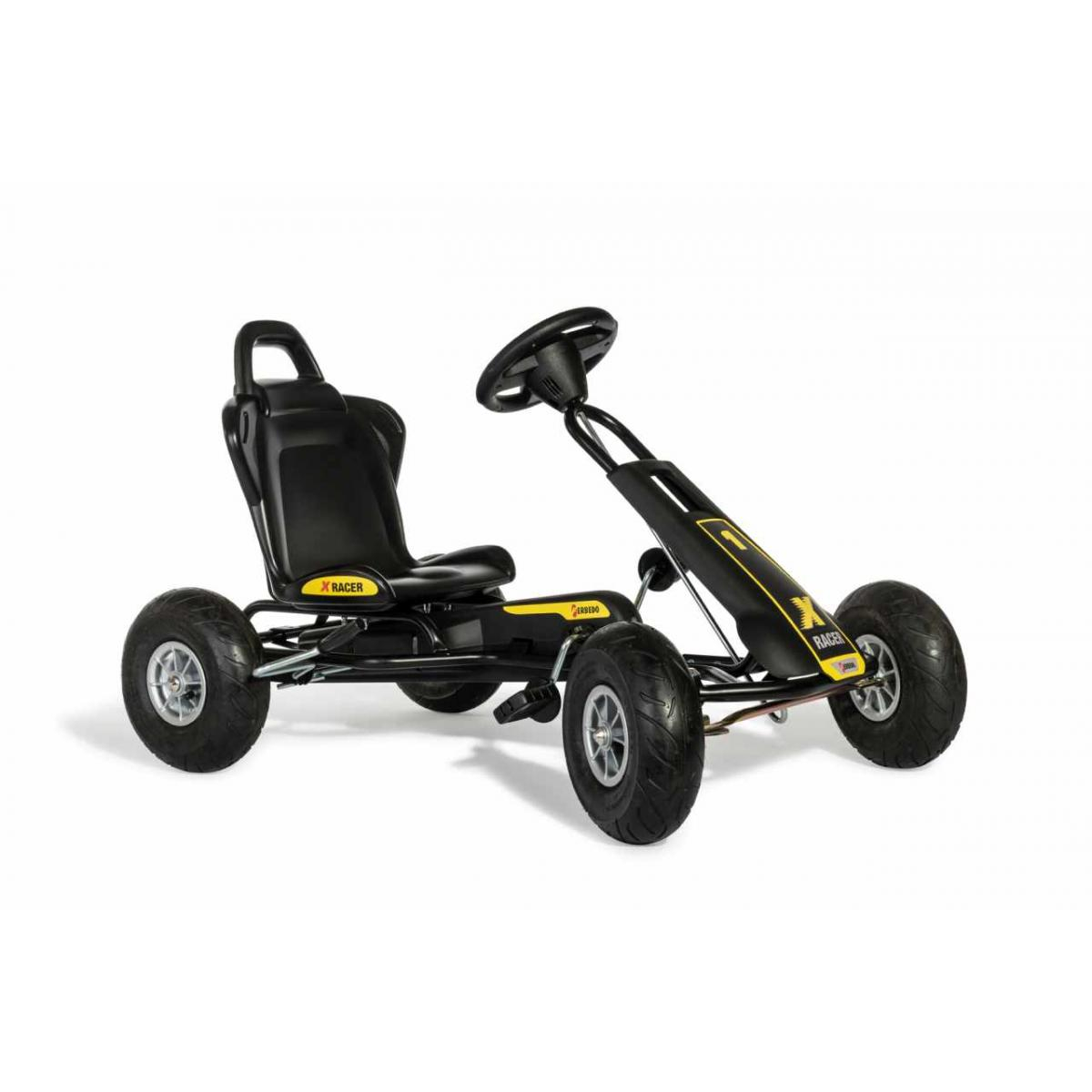 Kart à pédales FerbedoGoKart ATX-Racer jaune, ROLLY TOYS