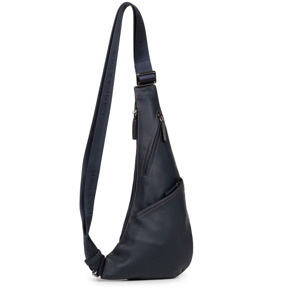 Sac body SOFT VINTAGE HOMME bleu - fonce - camel, LANCASTER
