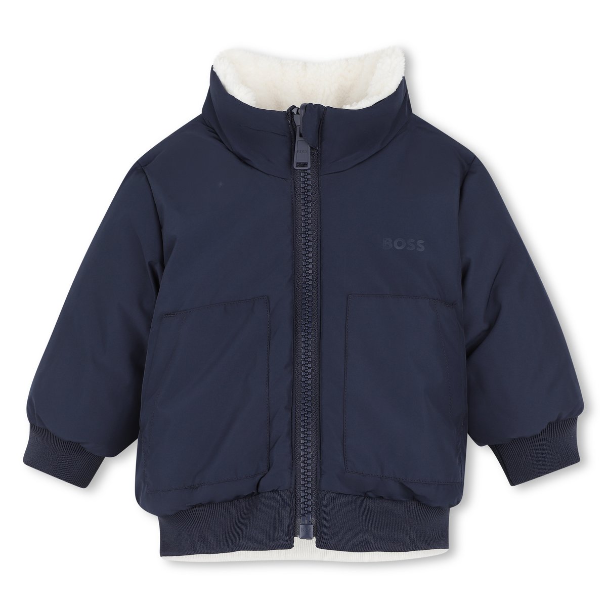 Doudoune réversible ivory, BOSS KIDSWEAR