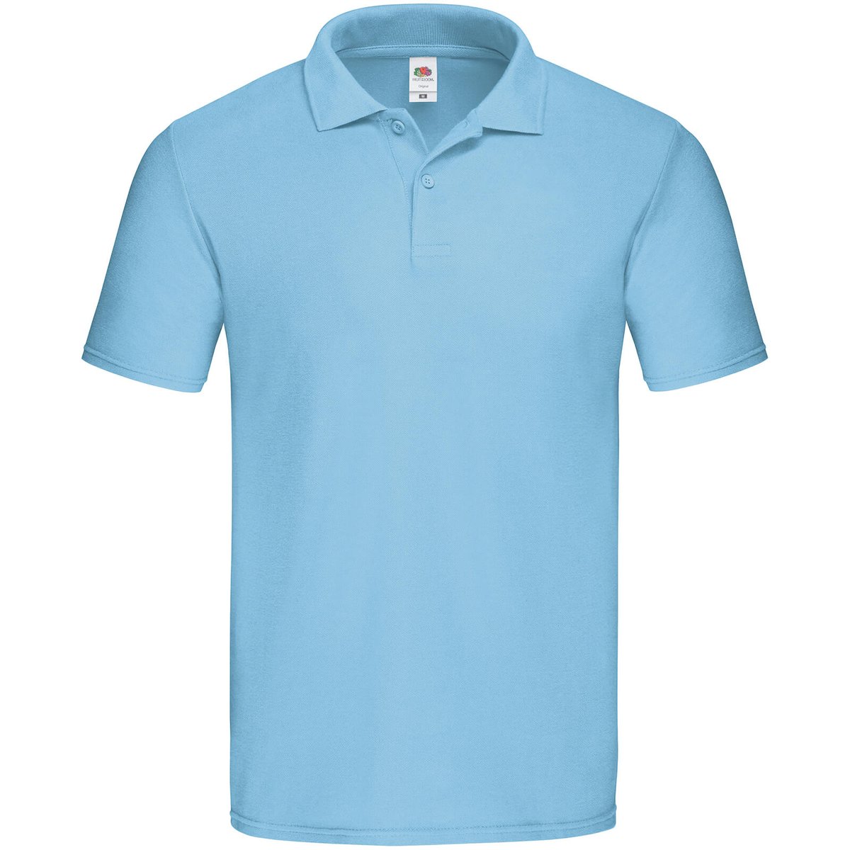 Polo manches courtes ORIGINAL bleu ciel, FRUIT OF THE LOOM