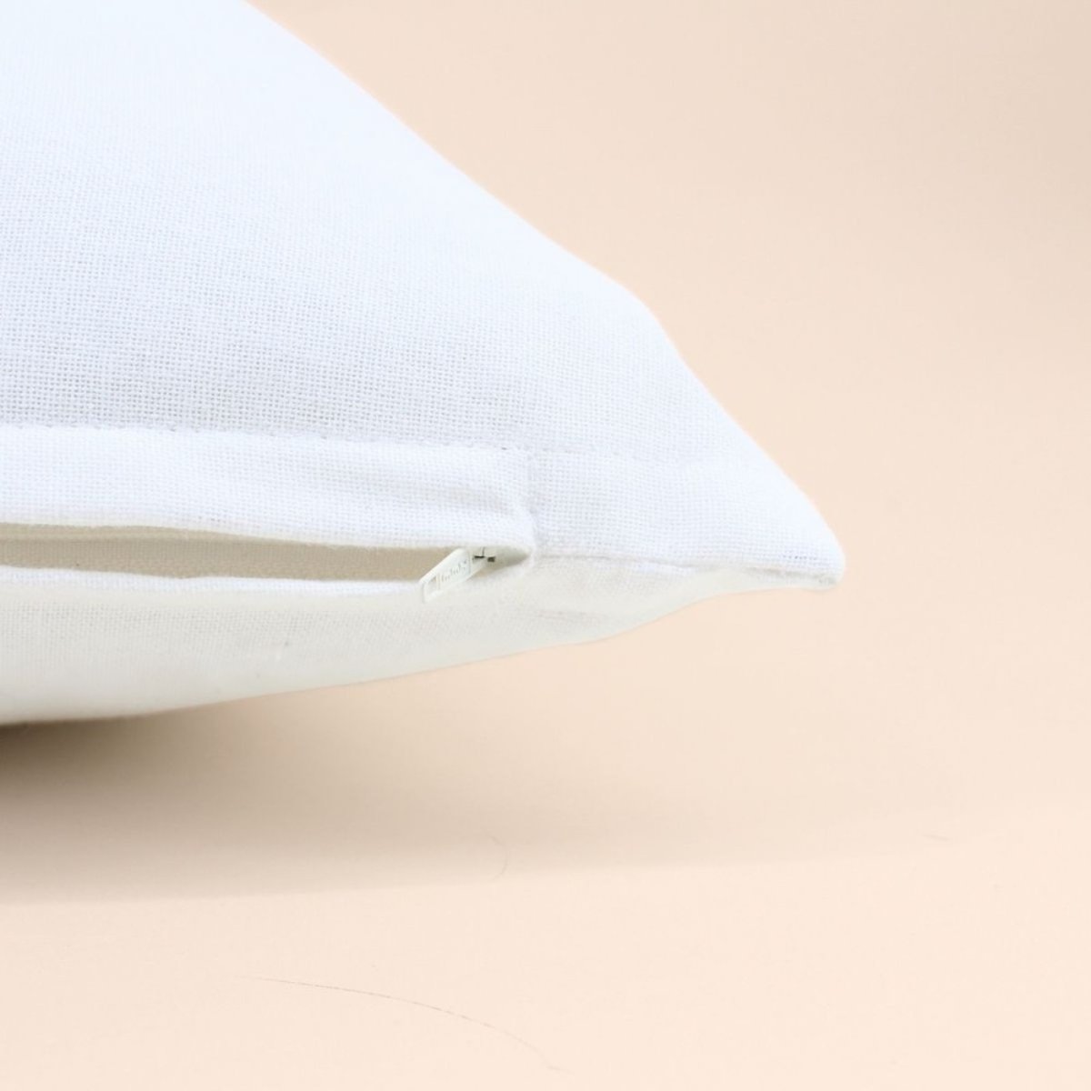 Coussin imprimé fleurs 40x40cm blanc, ORNAMI