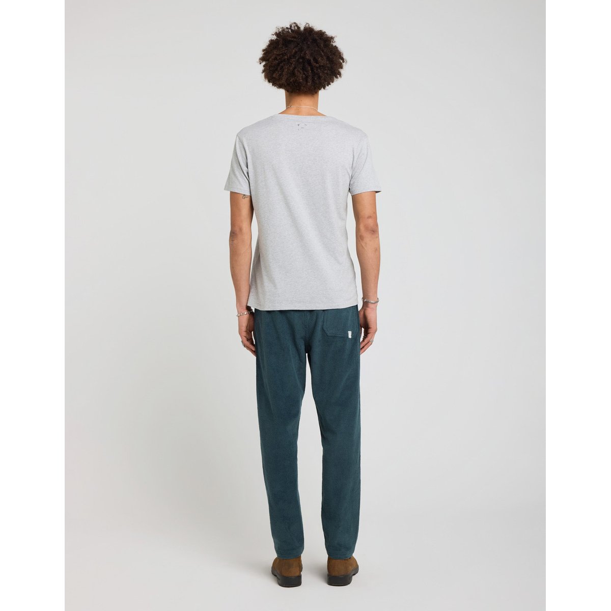 PANTALON LOOSE VELOURS ROYCANOPE bleu canard, PULLIN