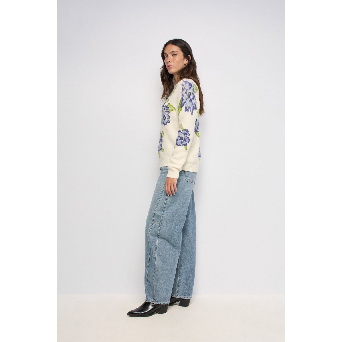 PULL EN LAINE ET MOHAIR beige, SALSA JEANS