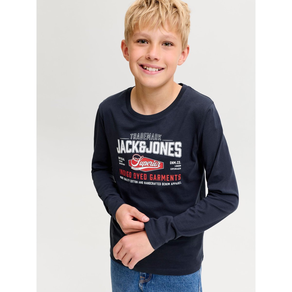 T-Shirt À Manches Longues navy blazer, JACK & JONES JUNIOR