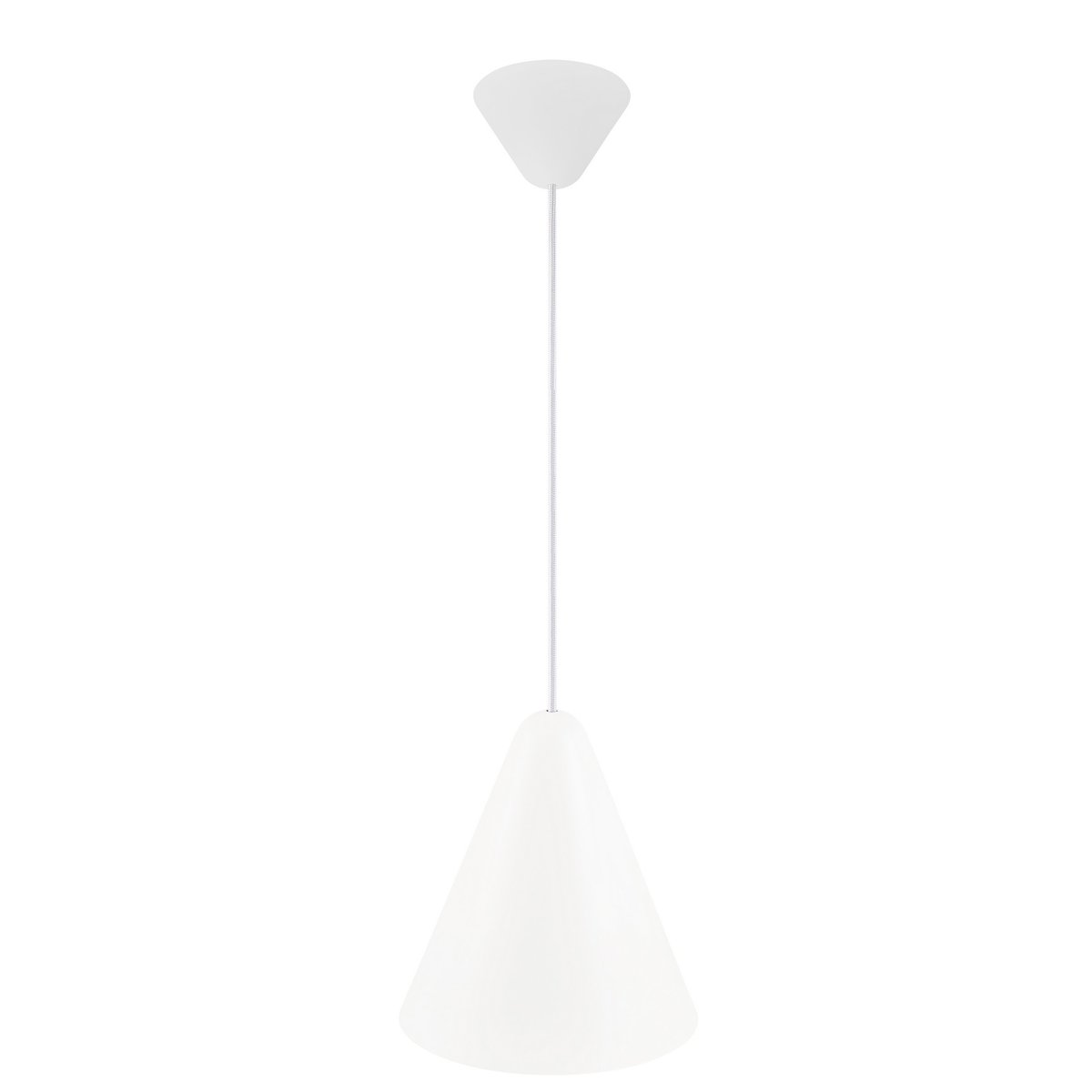 Suspension surface satinée, douce et mate en métal, NONO 23,5 blanc, DESIGN FOR THE PEOPLE