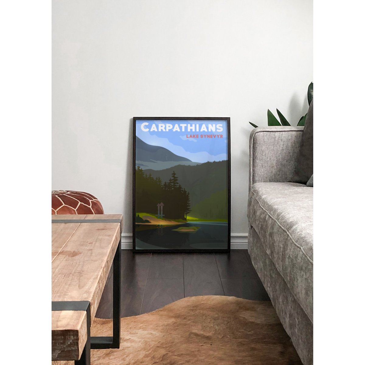 Affiche Carpathians blanc, L'AFFICHERIE