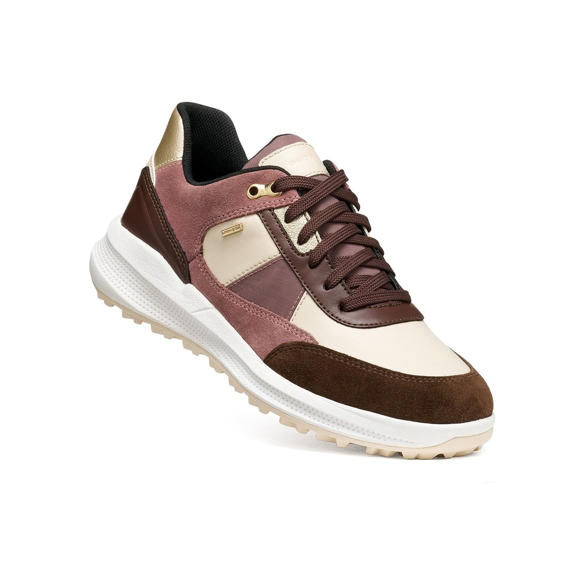 Baskets D PG1X B ABX beige clair/marron foncé, GEOX