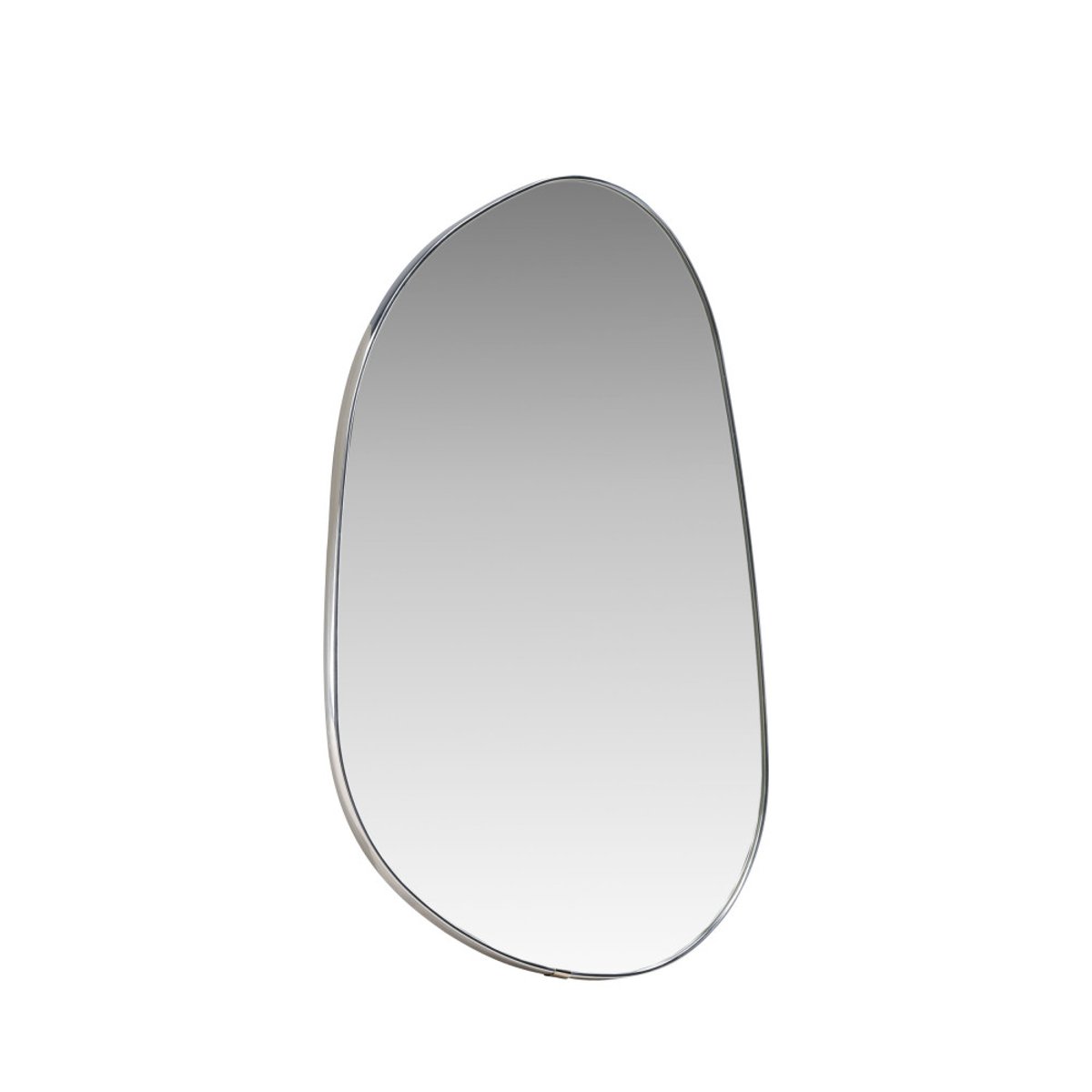 Miroir organique en aluminium 65x40cm- ASKERSUND chrome, VENTURE HOME