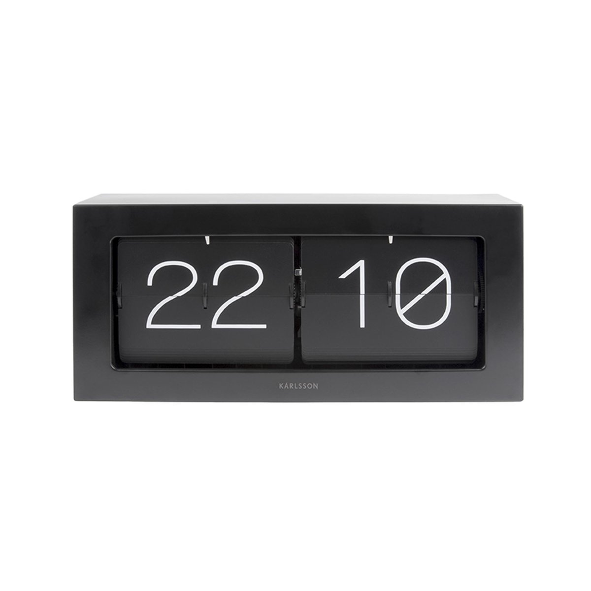 Horloge Murale Acier noir, KARLSSON