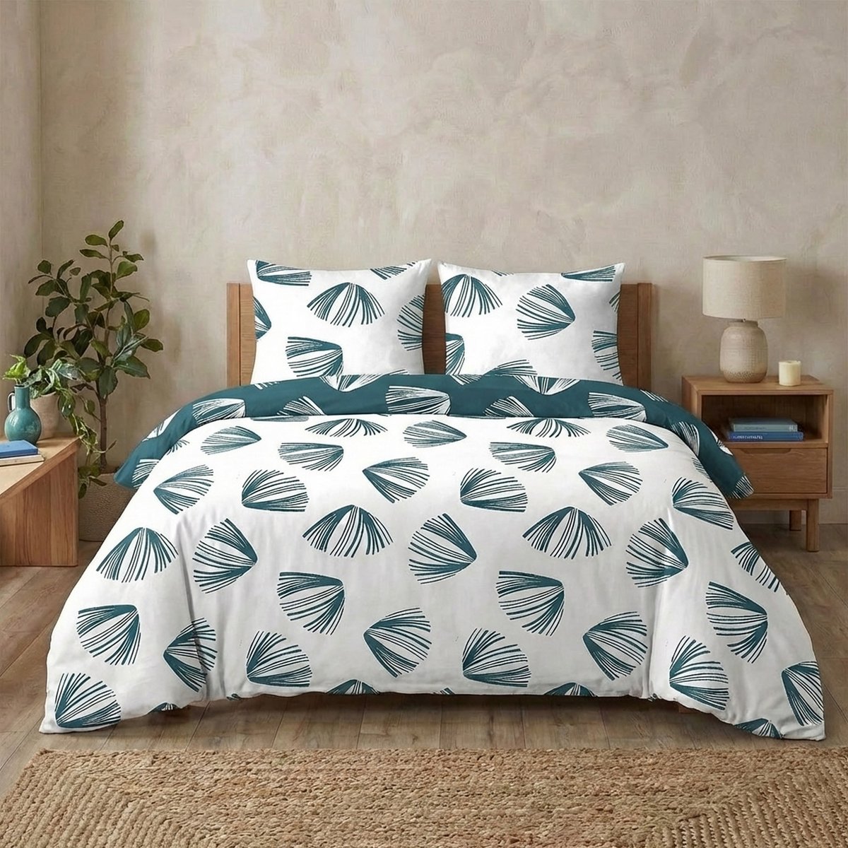 Parure de lit - Housse de couette avec taies multicolore, EDEN