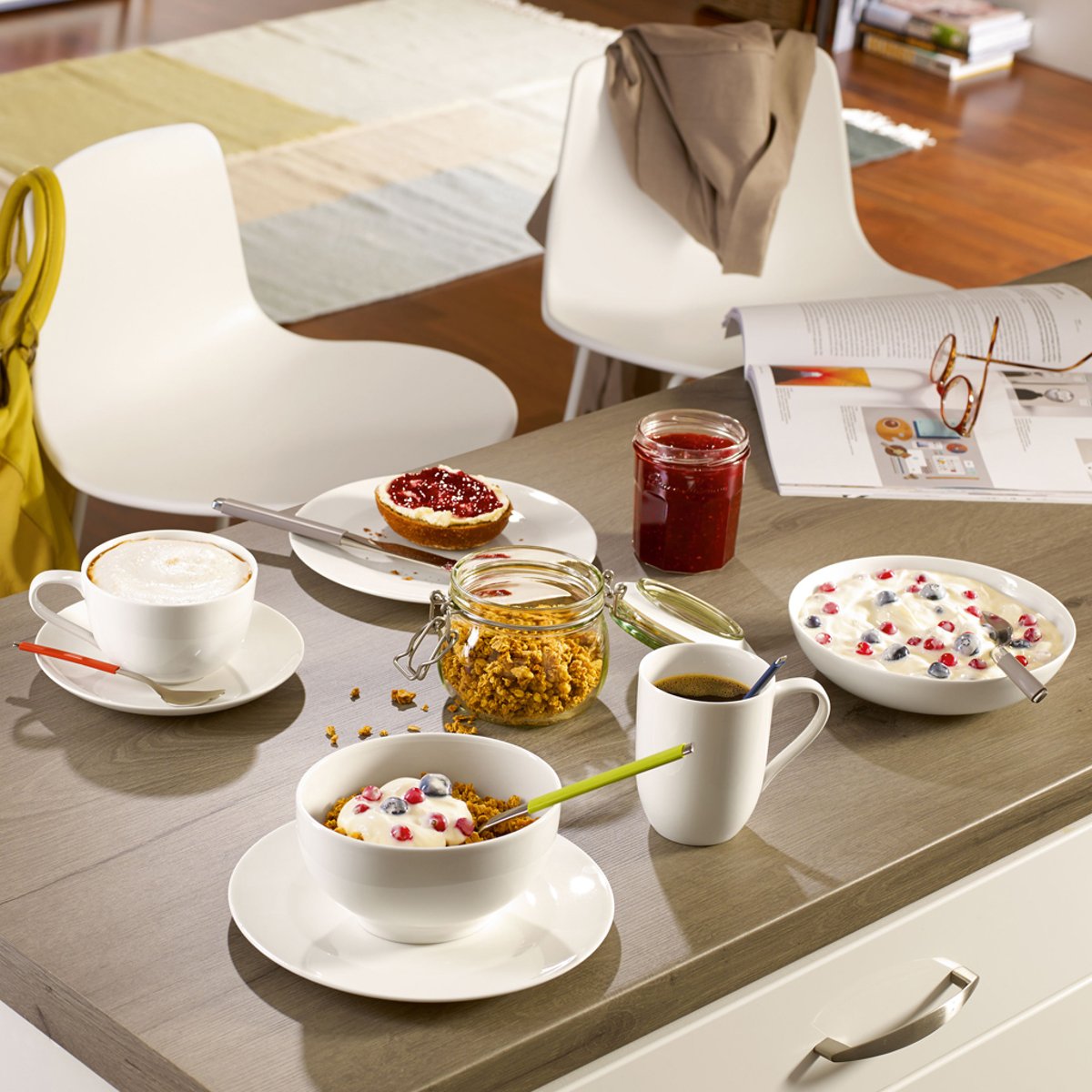 Soucoupe Tasse Petit-Déjeuner FOR ME blanc, VILLEROY & BOCH