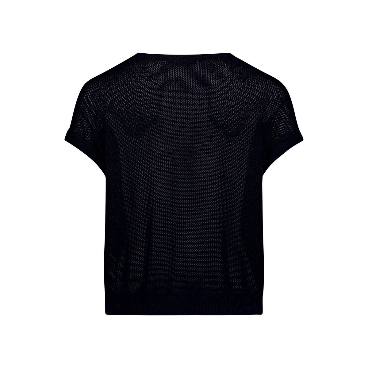Pull-over en maille ajourée à encolure bénitier dark sky, BETTY BARCLAY