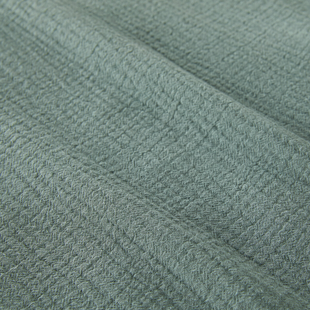 Federa per cuscino, cotone garzato/cotone lavato, Kumco eucalyptus, LA REDOUTE INTERIEURS