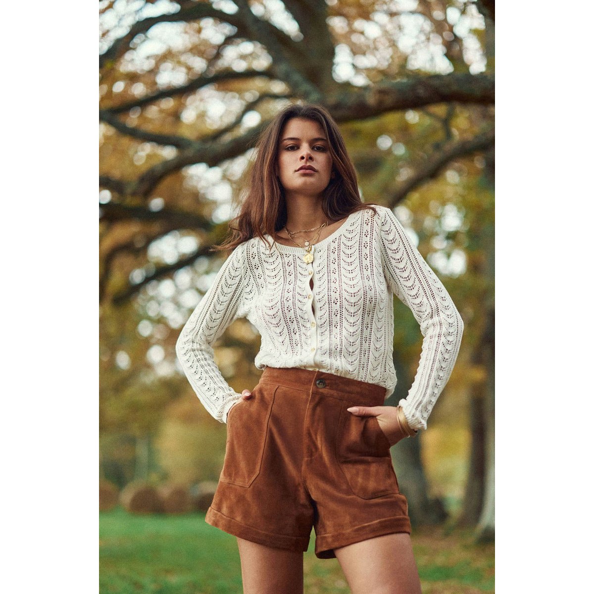 Short droit uni SIDRA sand, LA PETITE ETOILE