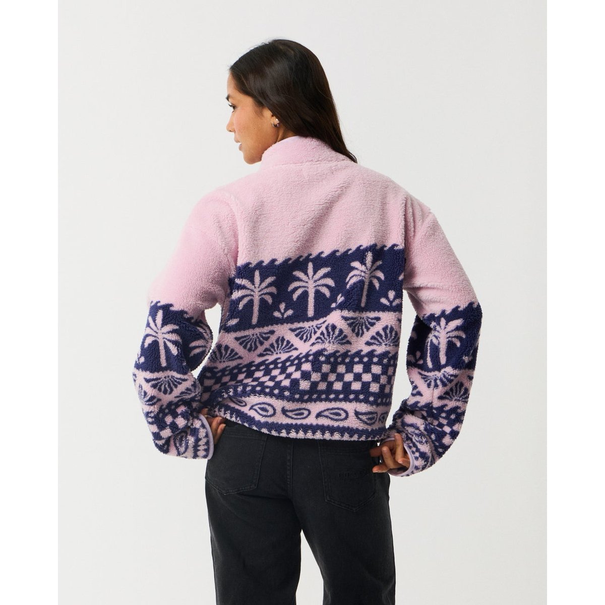 Polaire 1/4 zipée BOSSA NOVA lilac, RIP CURL