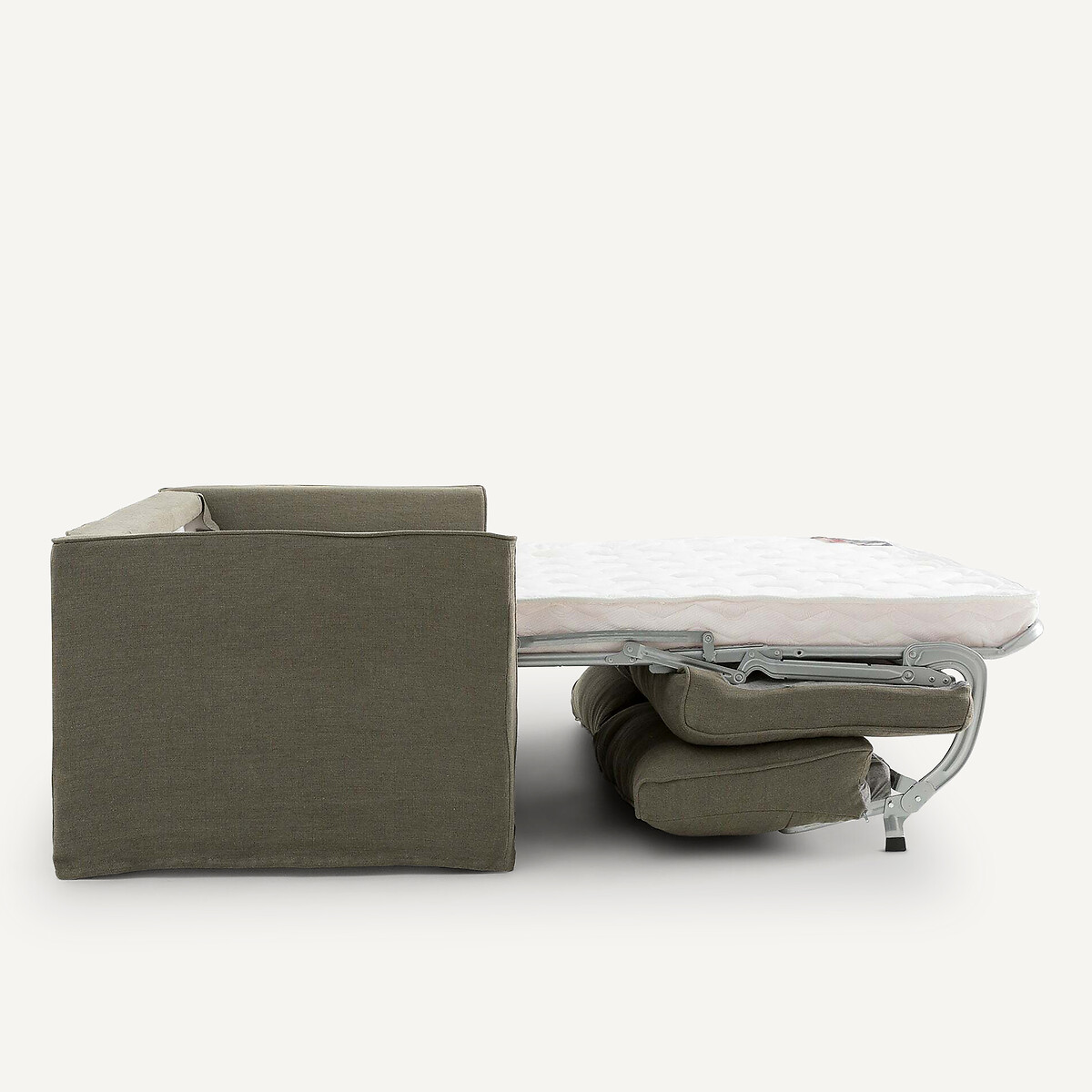 Canapé convertible, 3 ou 4 places, en lin épais stonewashed, Camille ecorce, AM.PM