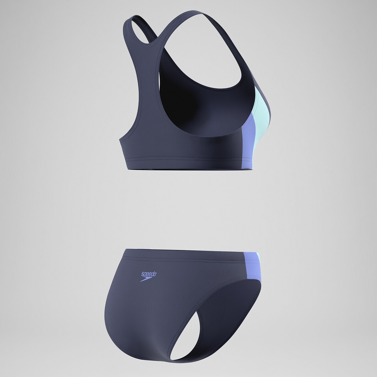 Maillot de bain 2 pièces COLOURBLOCK SPLICE bleu nuit, SPEEDO