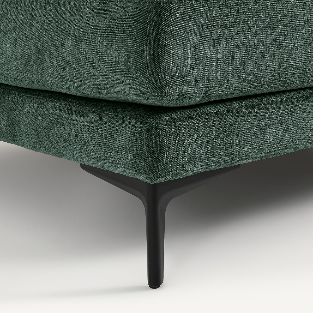 Ecksofa aus Polyester-Mischgewebe, MODERNISTE, Design Emmanuel Gallina blaugrün, AM.PM X EMMANUEL GALLINA