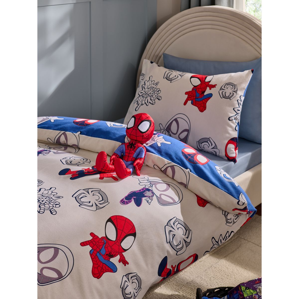 Parure housse de couette coton brossé spider-man et ses amis, NEXT