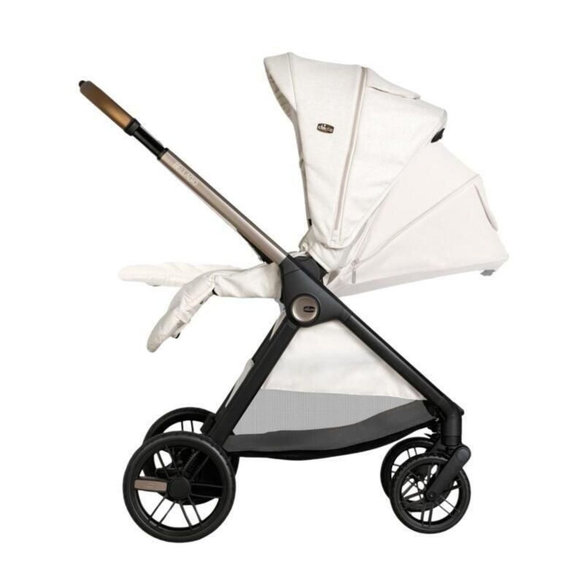 Poussette duo Bellagio 2 + siège auto First Seat Recline i-Size blanc, CHICCO