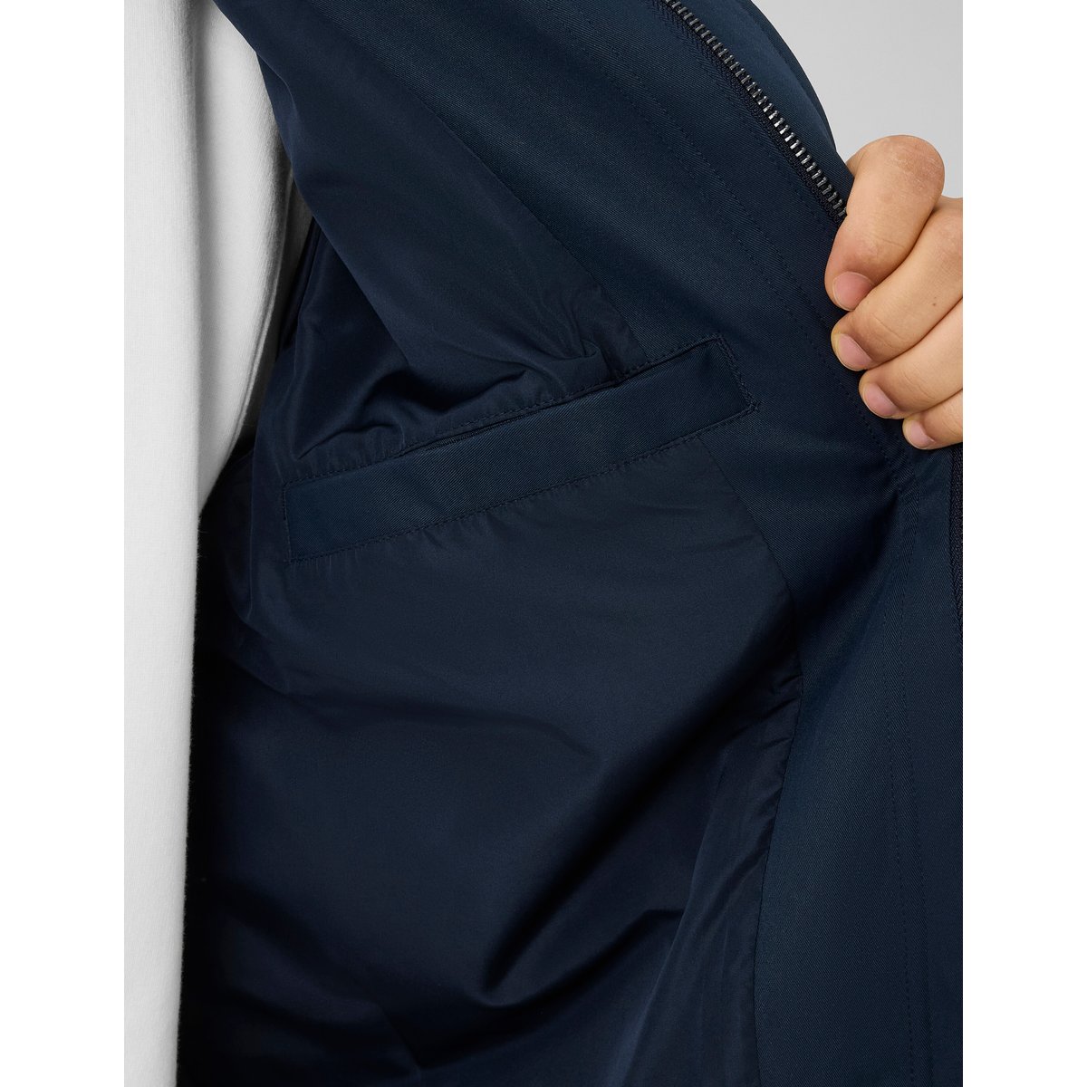 Veste zippée légère bleu foncé, BZB